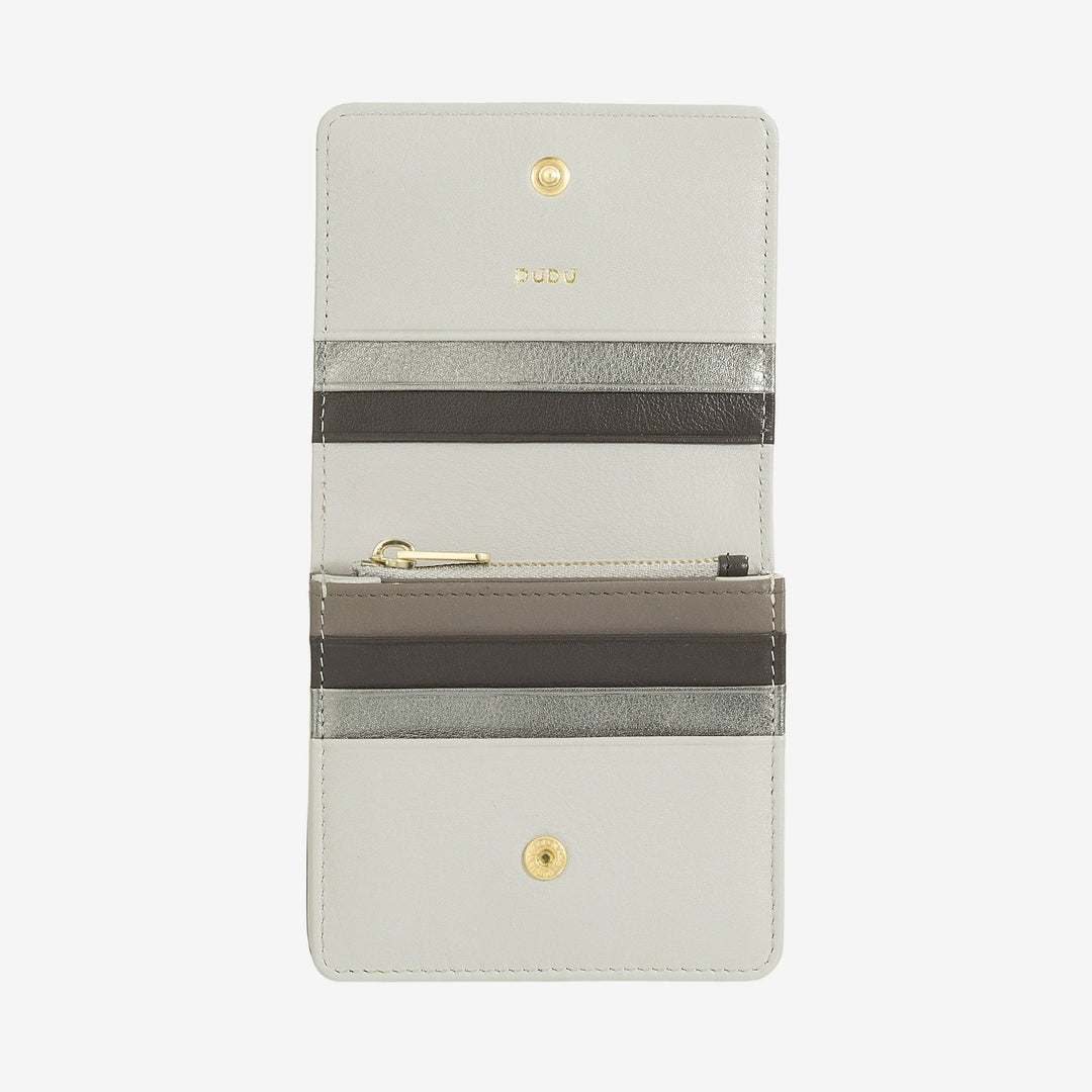 DUDU Small Ultra Compact Colorful RFID Shielded Leather Women&