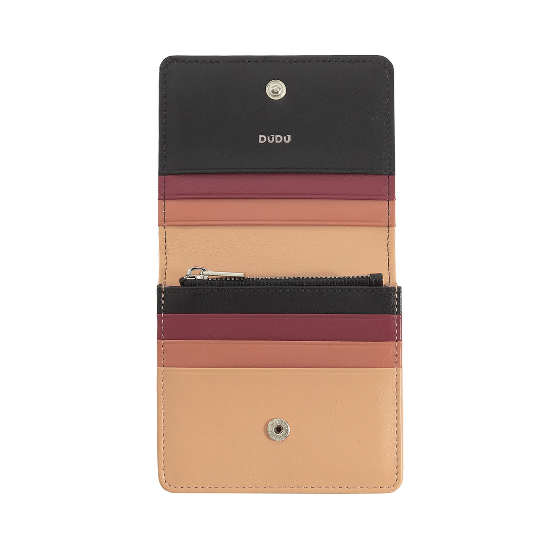 Dudu Women's Women Wallet in Skop Legant Rfid Ultra Compact Colorful Rfid with internal zip and 8 Card Card holders