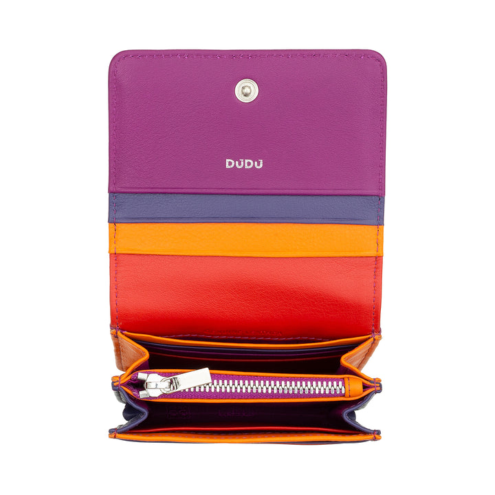 Dudu Women's Women Wallet in Skop Legant Rfid Ultra Compact Colorful Rfid with internal zip and 8 Card Card holders