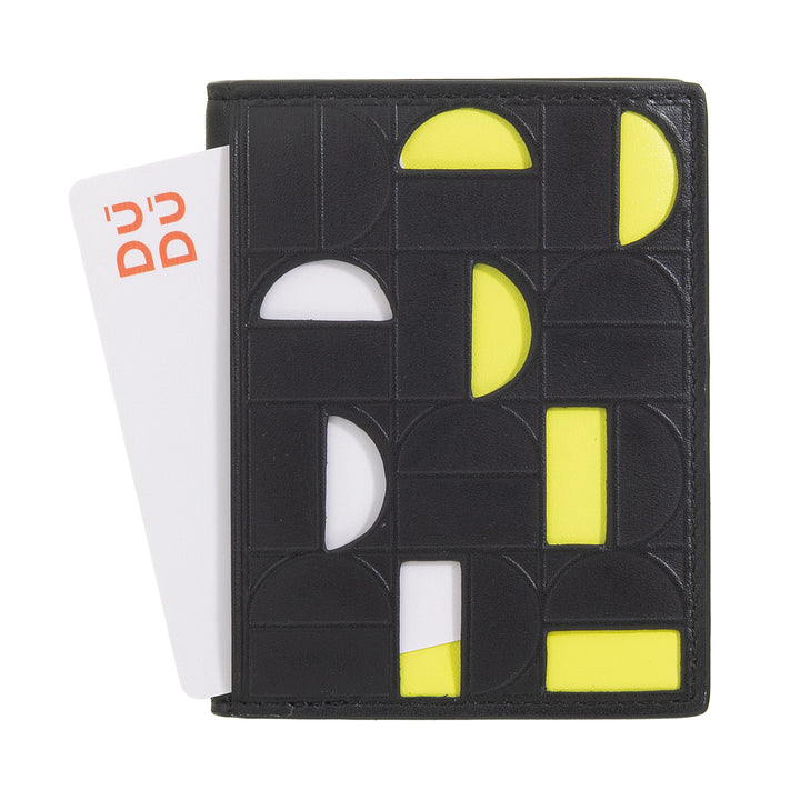 DUDU Small Wallet for Men and Women in Leather - Compact and Minimal Pocket Wallet, Elegant with Compartments for Cards and Banknotes