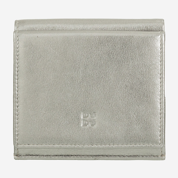DUDU Multicolored leather RFID wallet for cards and coins