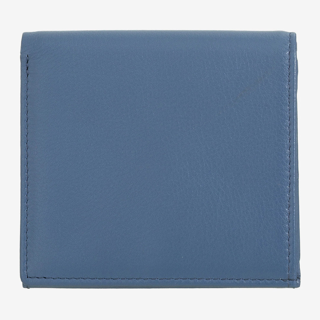 DUDU Multicolored leather RFID wallet for cards and coins