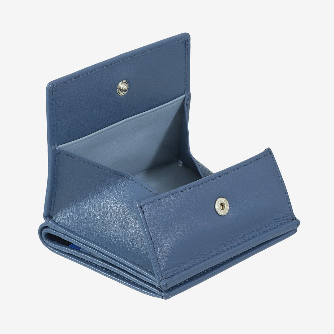 DUDU Multicolored leather RFID wallet for cards and coins