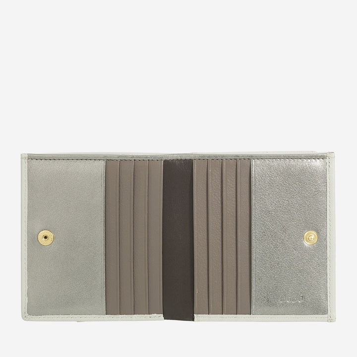DUDU Multicolored leather RFID wallet for cards and coins