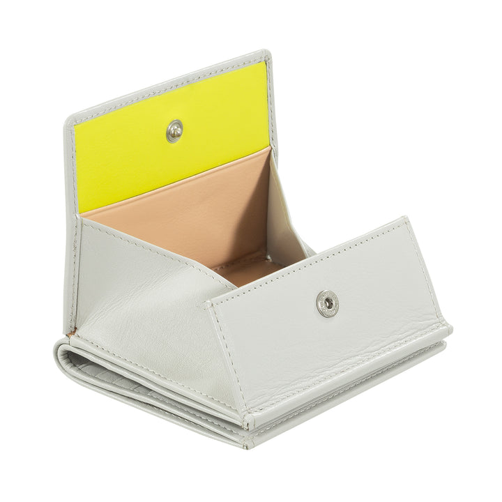 DUDU Multicolor Leather RFID Wallet Card and Coin Holder