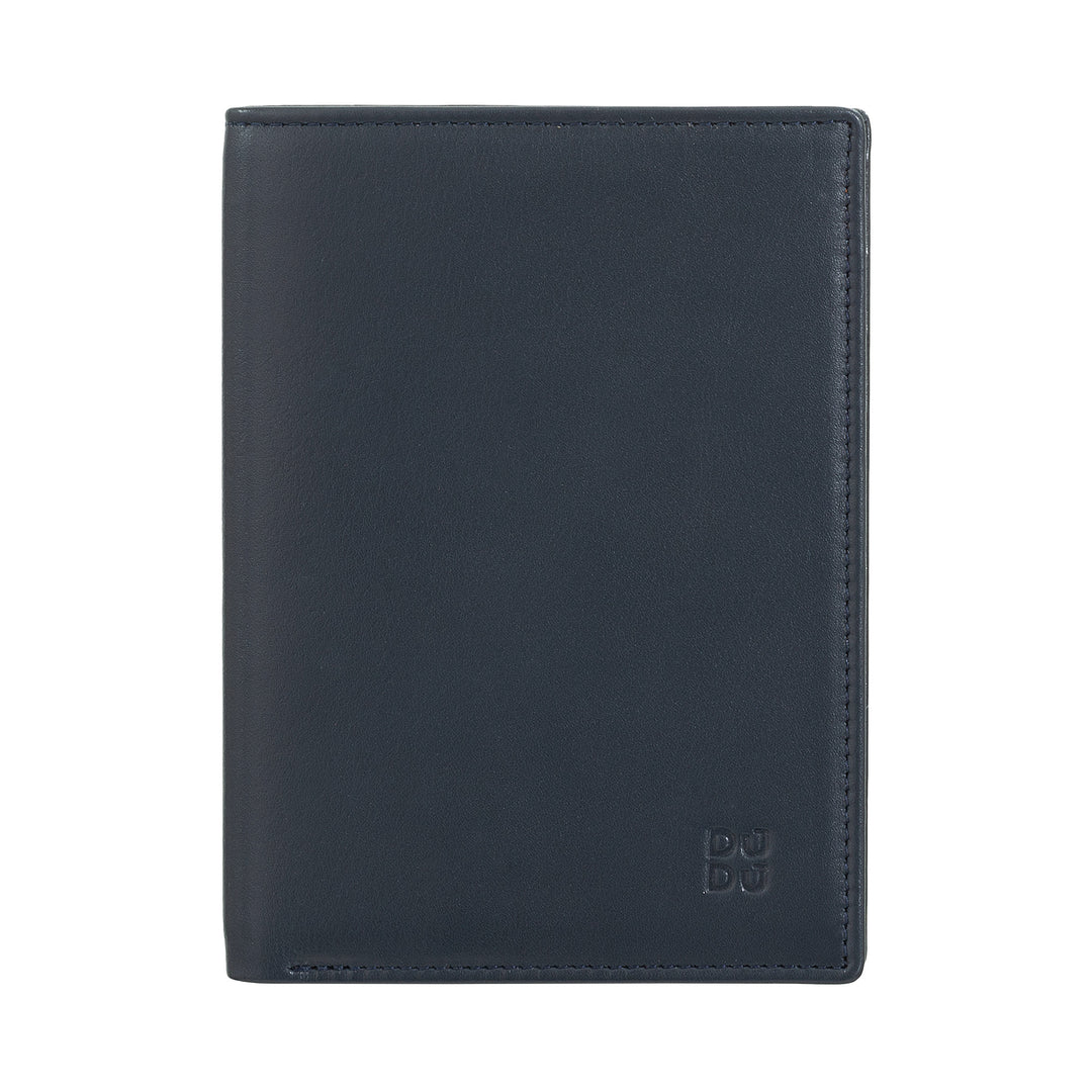 Dudu Men's Slim Portfolio of Vera Leather, Small and Thin, Bring Money and Credit Cards, Compact Care with Internal Zip zip hinge, Minimal Design