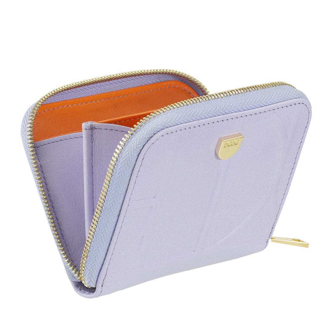 DUDU Portamonete Men Woman Small Passeble Leather Passeble With Hinge, Card holder pockets - Compact Small Wallet