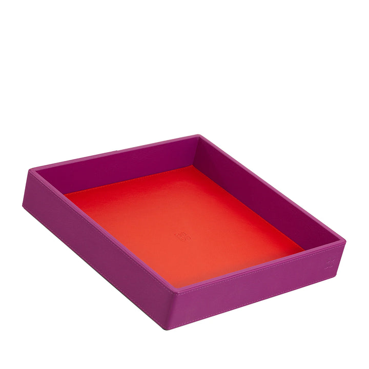 DUDU Entryway Designer Colored Leather Pocket Tray with Gift Box