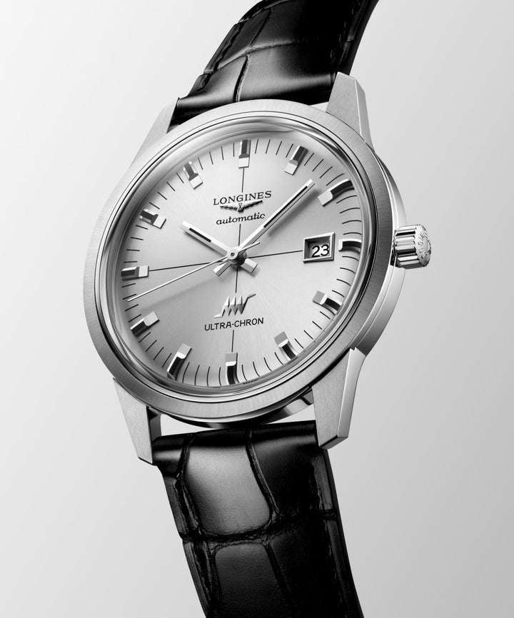 Longines watch Ultra-Chron Classic 37mm silver automatic steel L2.537.4.72.2