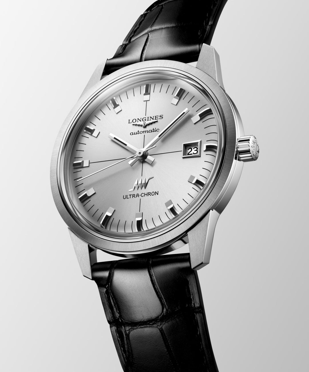 Longines watch Ultra-Chron Classic 40mm silver automatic steel L2.937.4.72.2