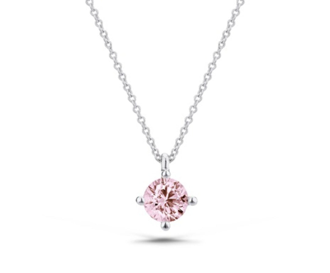 X-Diamond cl ag925 lab g.d. 0.10 ct f. pink LXDAGCL004A4RS010