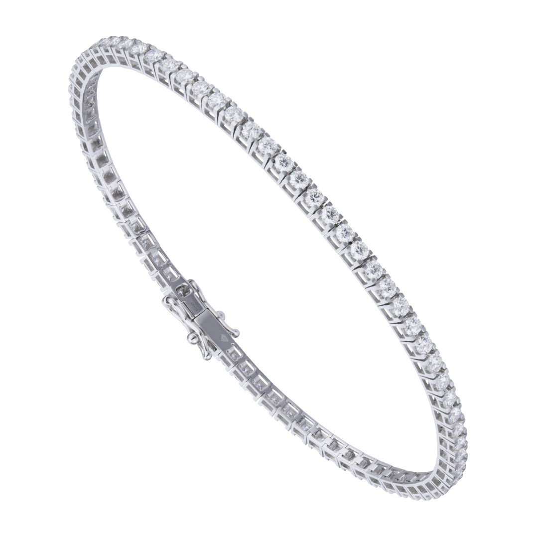 World Diamond Group square bezel tennis bracelet cm. 17.5 ct. 0.59 BTQ110DI1-20014110125