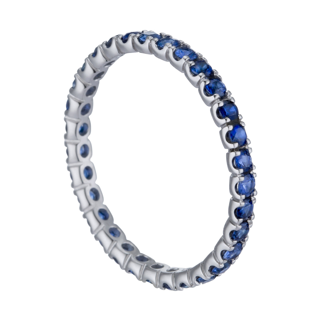 Golay linear blue sapphire finger ring AFP1200ZB-22174110041