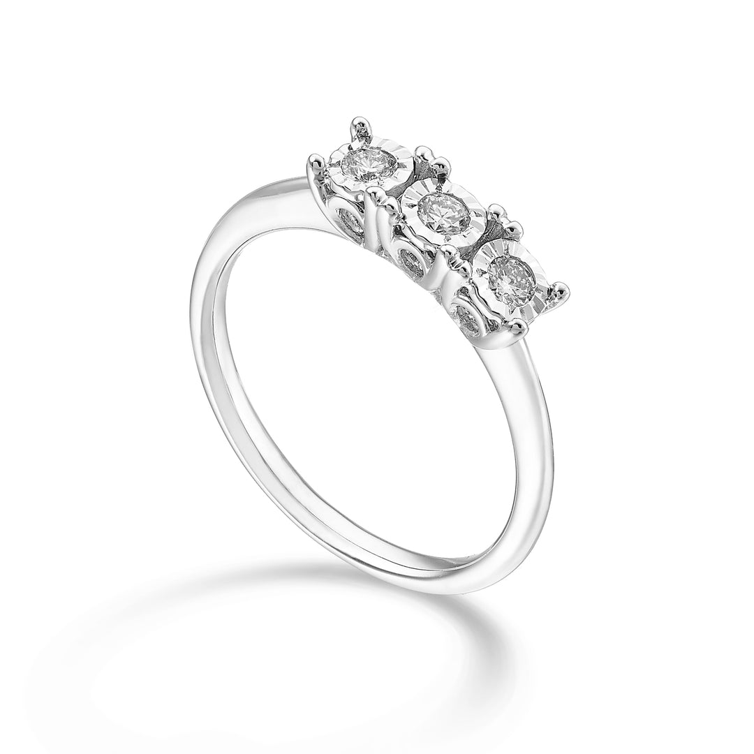 Nihama an 18k linear trilogy 0.16 ct NA5176O4BR016
