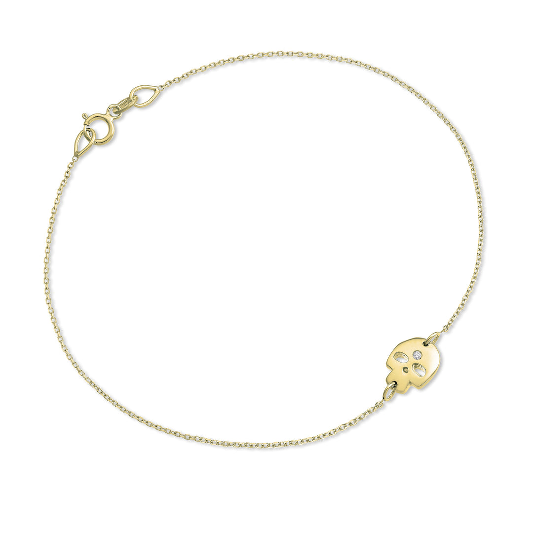 Mikiko br 18k skull 0.01 ct yellow gold MB5047O1BR001