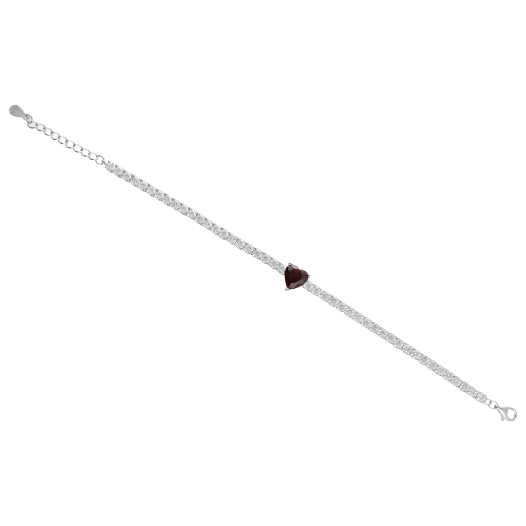 Mikiko br ag925 gem swarovski white and red MB7441A4RED00