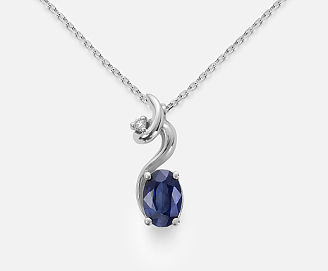 Mikiko cl 18k sapphire n. oval 6x4 ct.0.62 diam. ct.0,01 MD5024O4ZFN062