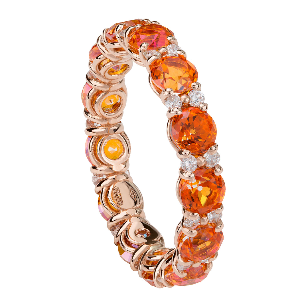 Golay eternity diamonds and poppy topaz AET007250DTPO-18155110094