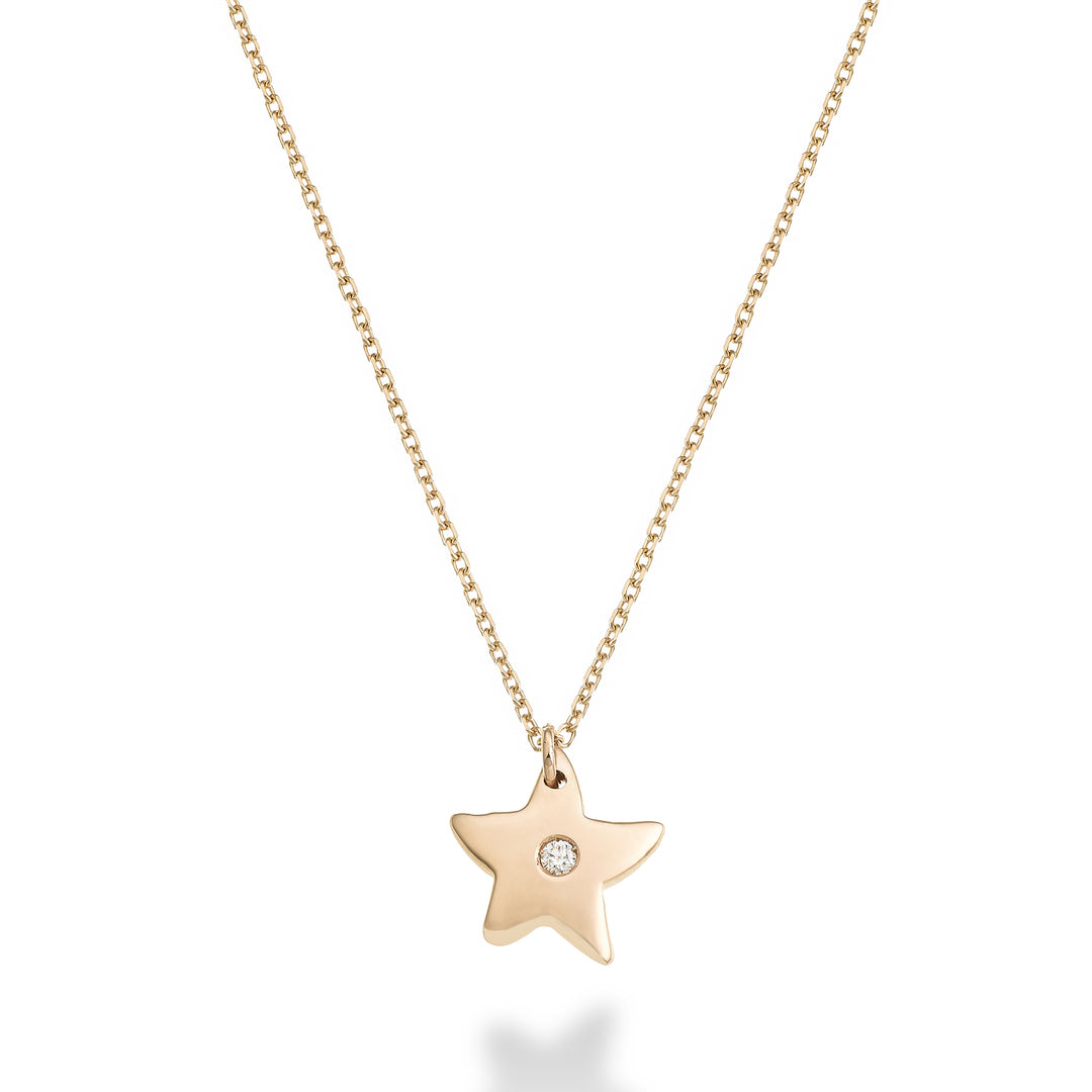 Nihama cl 18k starfish 0.01 ct rose gold ND5138O3BR001