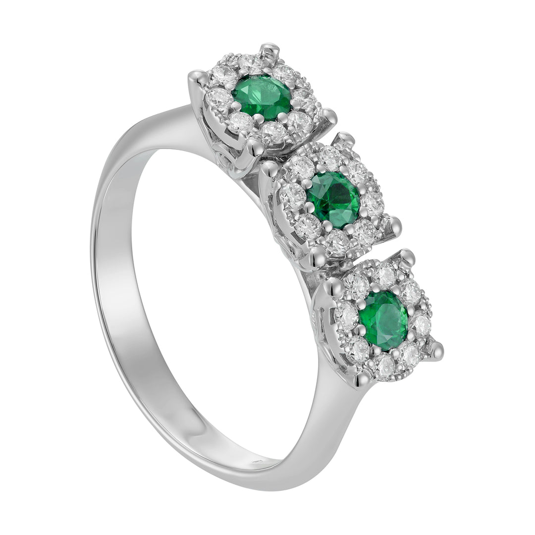 Nihama an 18k emerald n. ct.0.27 diam. 0.29 ct NAGICETR01DISMO4