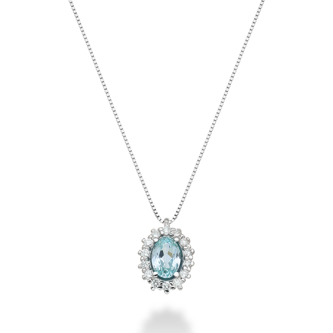 Mikiko cl 18k oval paraiba tourmaline 6x4 ct.0,70 diam. ct.0.13 MD5086O4PAR