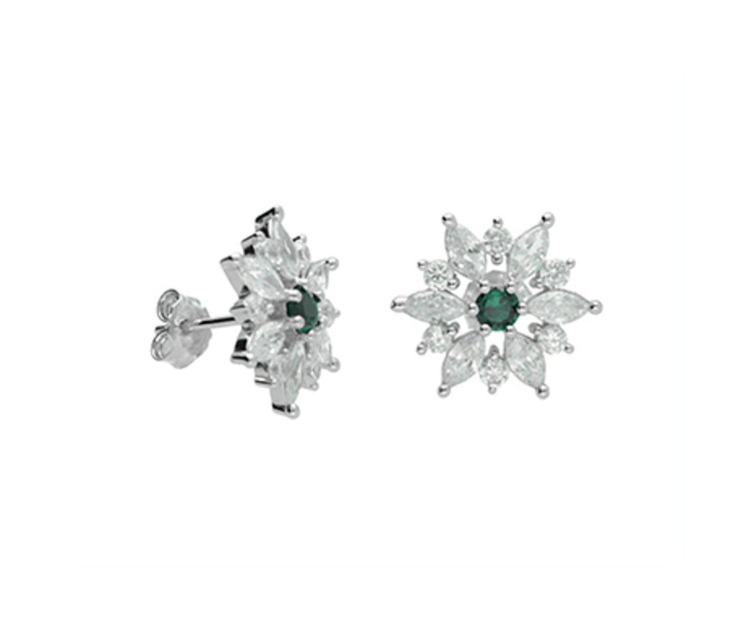 Mikiko or ag925 gem swarovski white and green MO7619A4VERDE00
