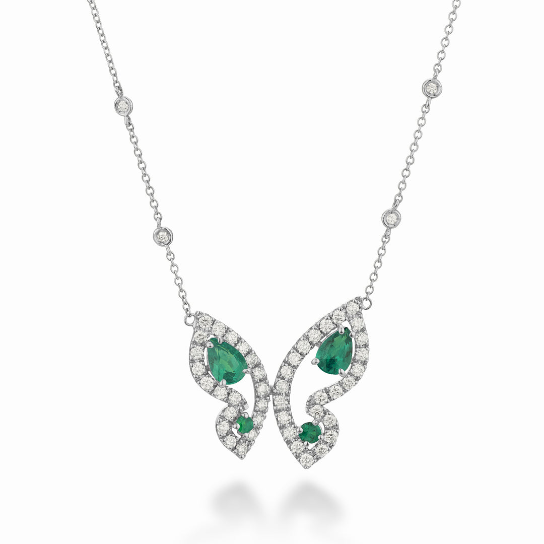 Golay large mariposa choker with emeralds and diamonds GFFA008DISM-22259110063
