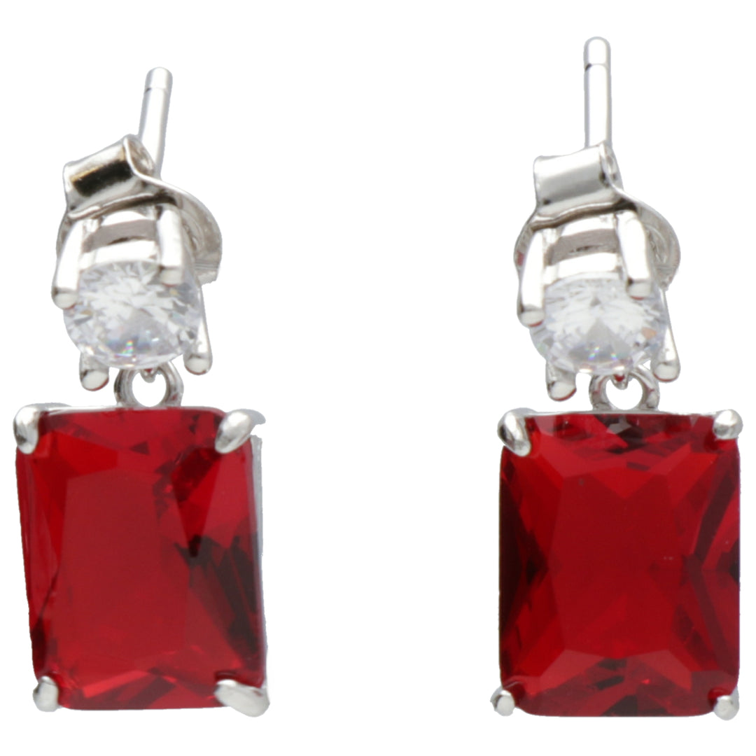 Mikiko or ag925 gem swarovski white and red MO7623A4RED00