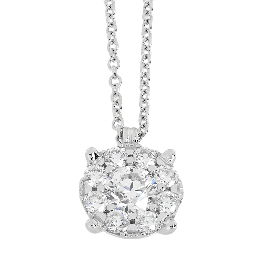 Golay round necklace with central 0.40 ct and outline GGICE05-25203110265