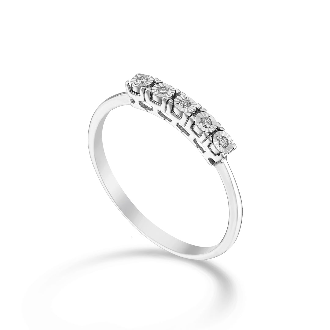 Mikiko an 18k riviera five stone diamond MA5204O4BR003
