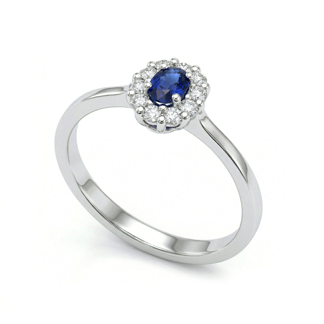 Golay 4x3 oval sapphire ring and diamonds ACL040DIZB-26111110376