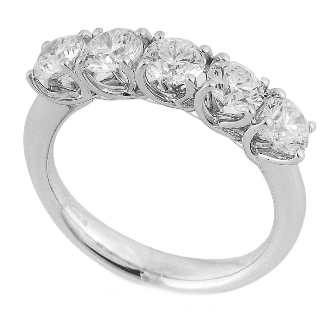 Golay linear grace ring riviera 5 stones total ct. 1.50 ABTRE1546-23045110031