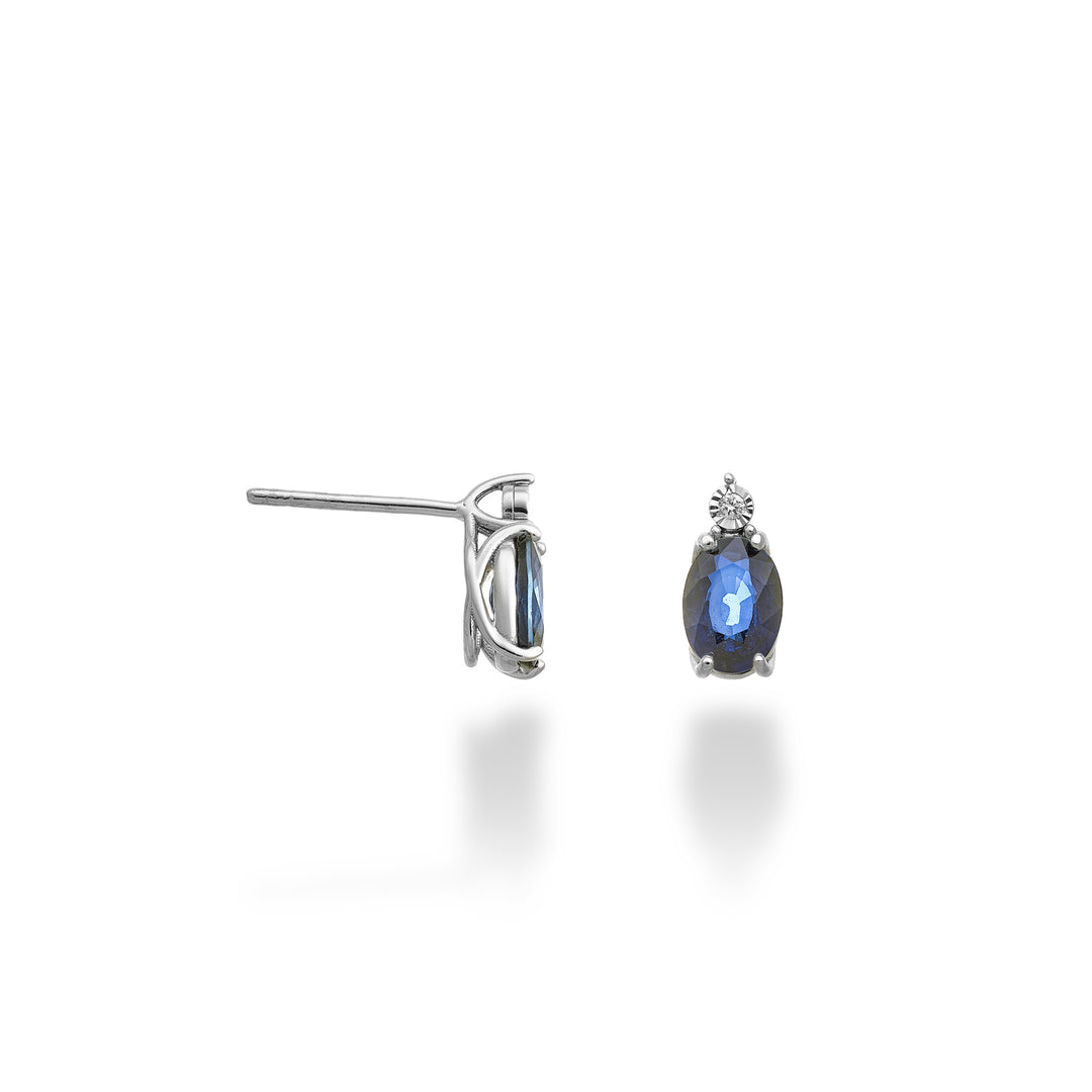Mikiko or 9k sapphire n. 7x5 oval with MO5176R4ZFN160 diamond