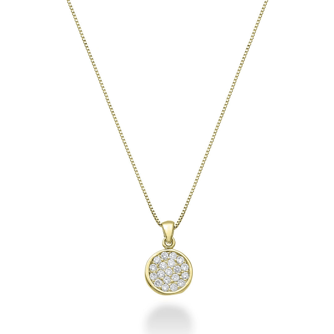 Mikiko cl 18k round 0.10 ct yellow gold MD5165O1BR010