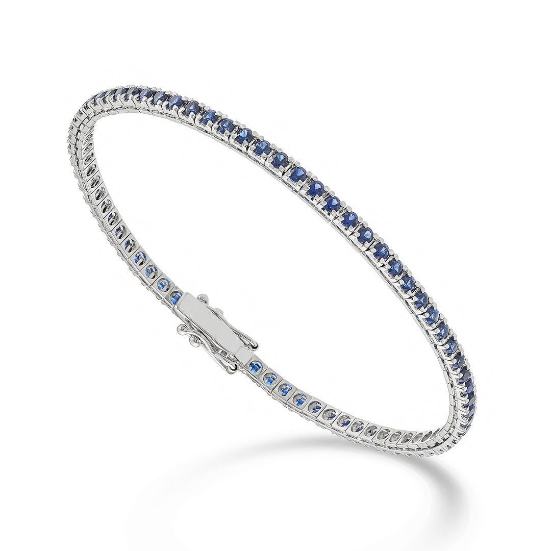 Mikiko br tennis 18k sapphires ct. 2.30 cm.17.5 -80 settings MBTQ220ZFRO4