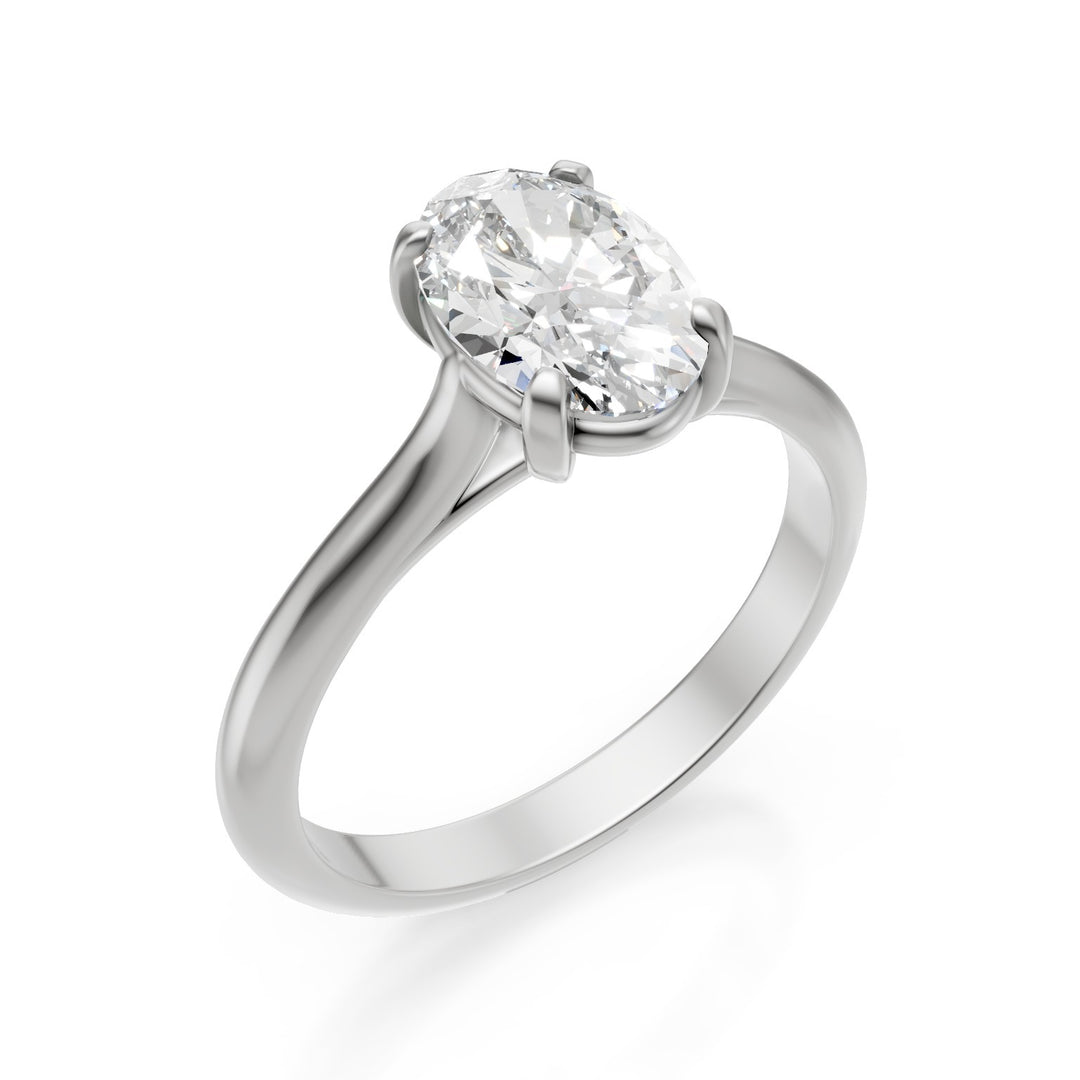 X-Diamond an 18kt lab g.d. 2.03 ct oval in white gold XXDAPU091O4OVBI203