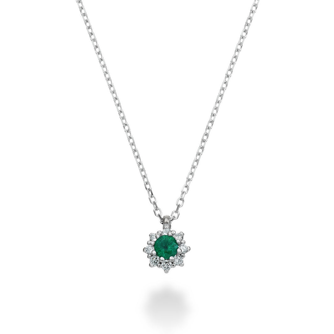 Mikiko cl 18k emerald n. ct.0.07 diam. 0.04 ct size 1 MD5084O4SMN007
