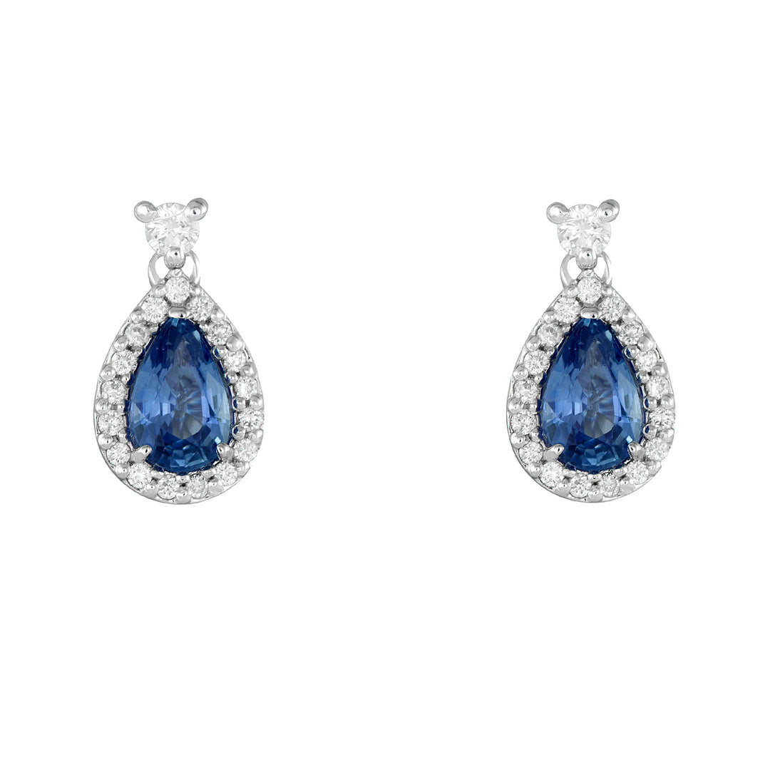 Golay 7x5 drop sapphire and diamond earrings OCL032DIZB-21193110119