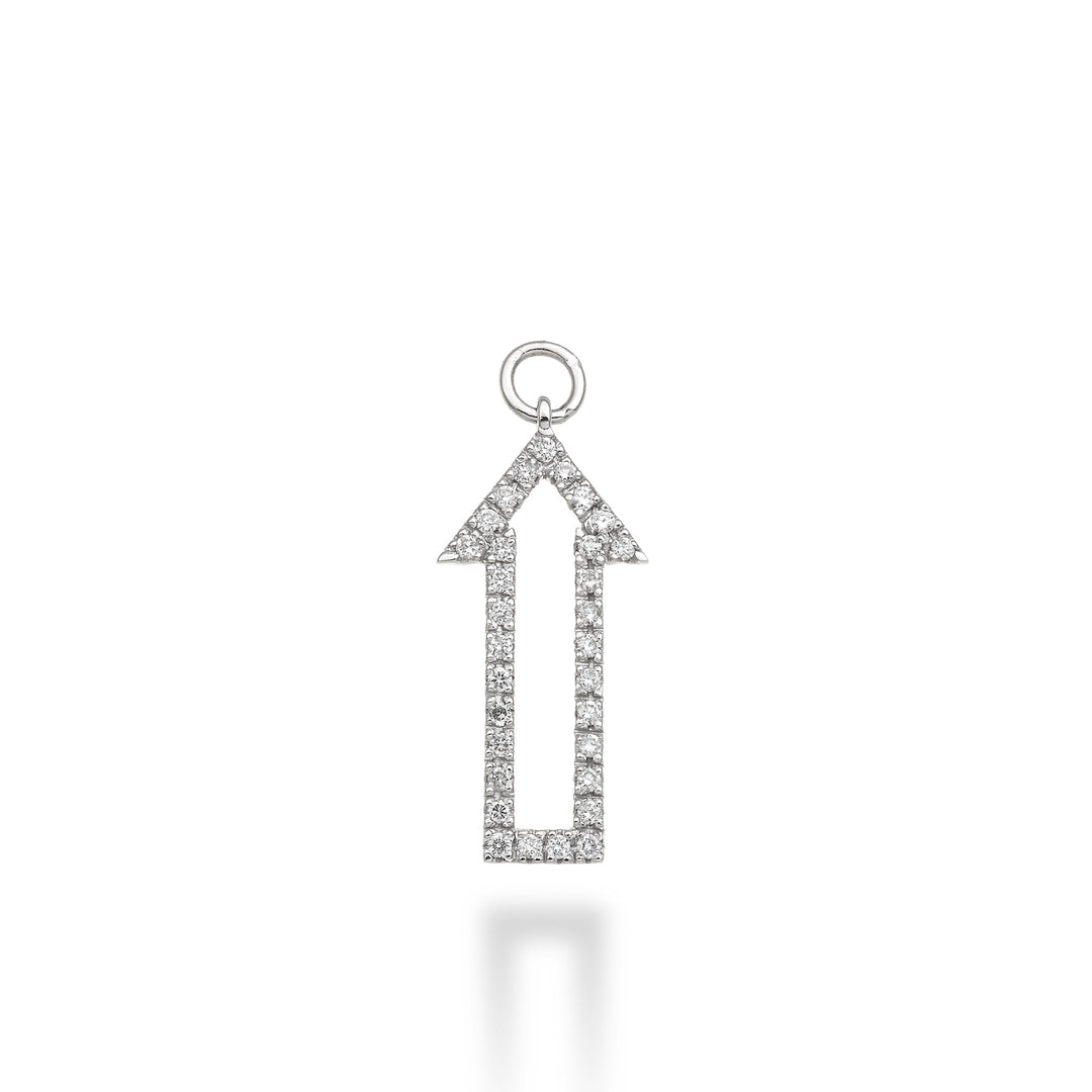 World Diamond Group arrow charm 18k ct.0.22 g vs white gold GCH417DIO4