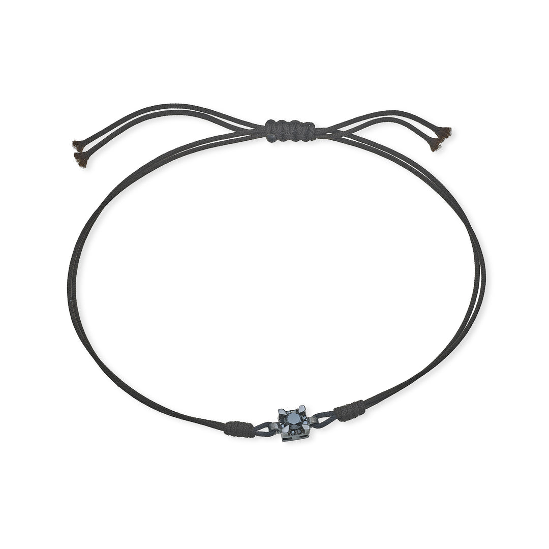 Mikiko br 18k ct.0,11 diam.black square size 2 rhodium black/black MB5054O6BK2NE