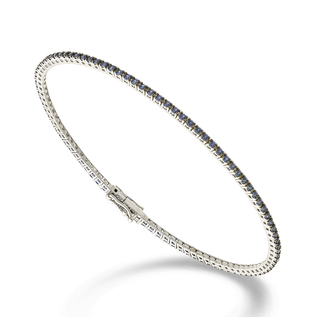 Mikiko br tennis 18k sapphires ct.1,20 cm.17,2 - 94 settings MBTF0011ZBRO4