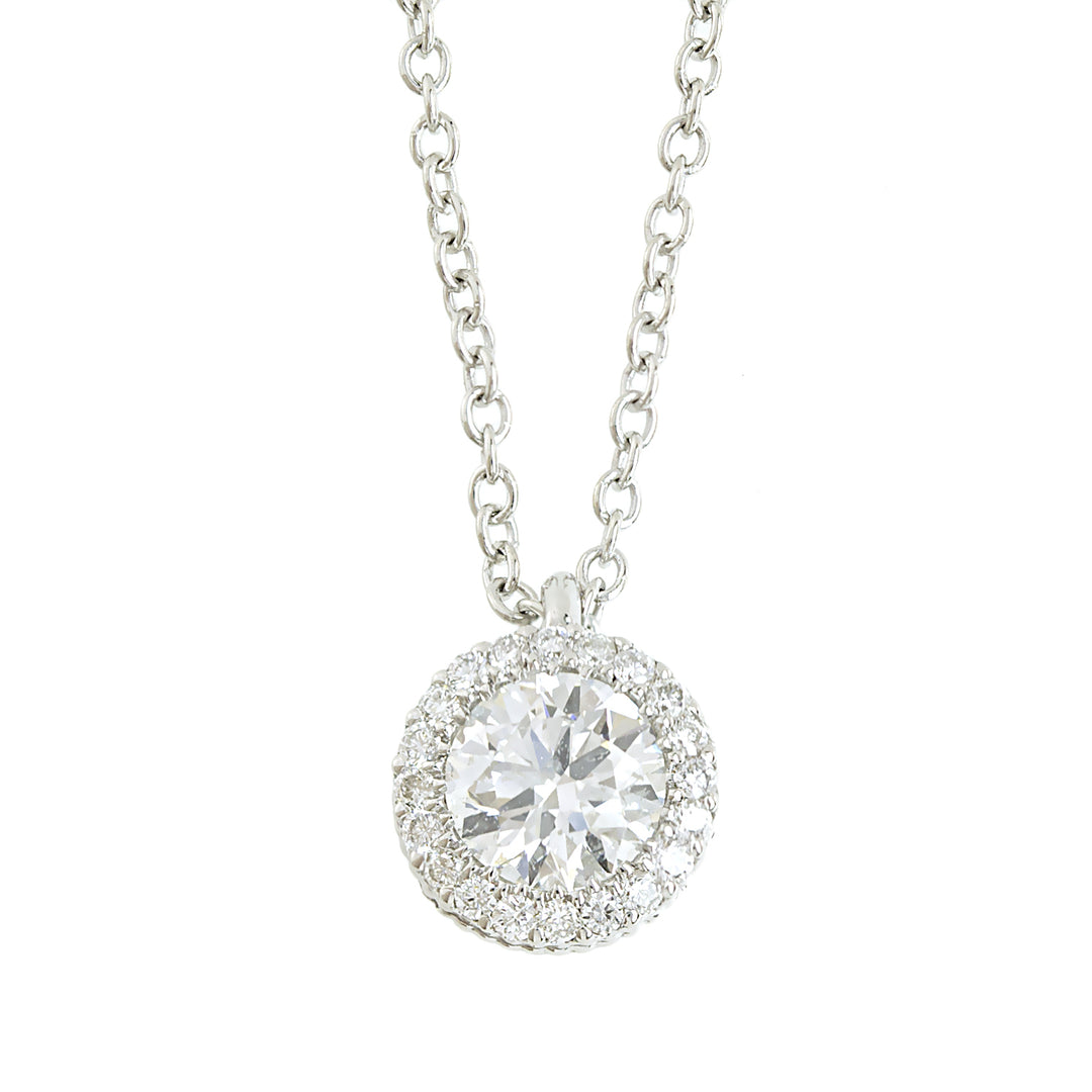 Golay light point necklace with round diamonds totaling ct. 0.24 GNE7890-14350110296
