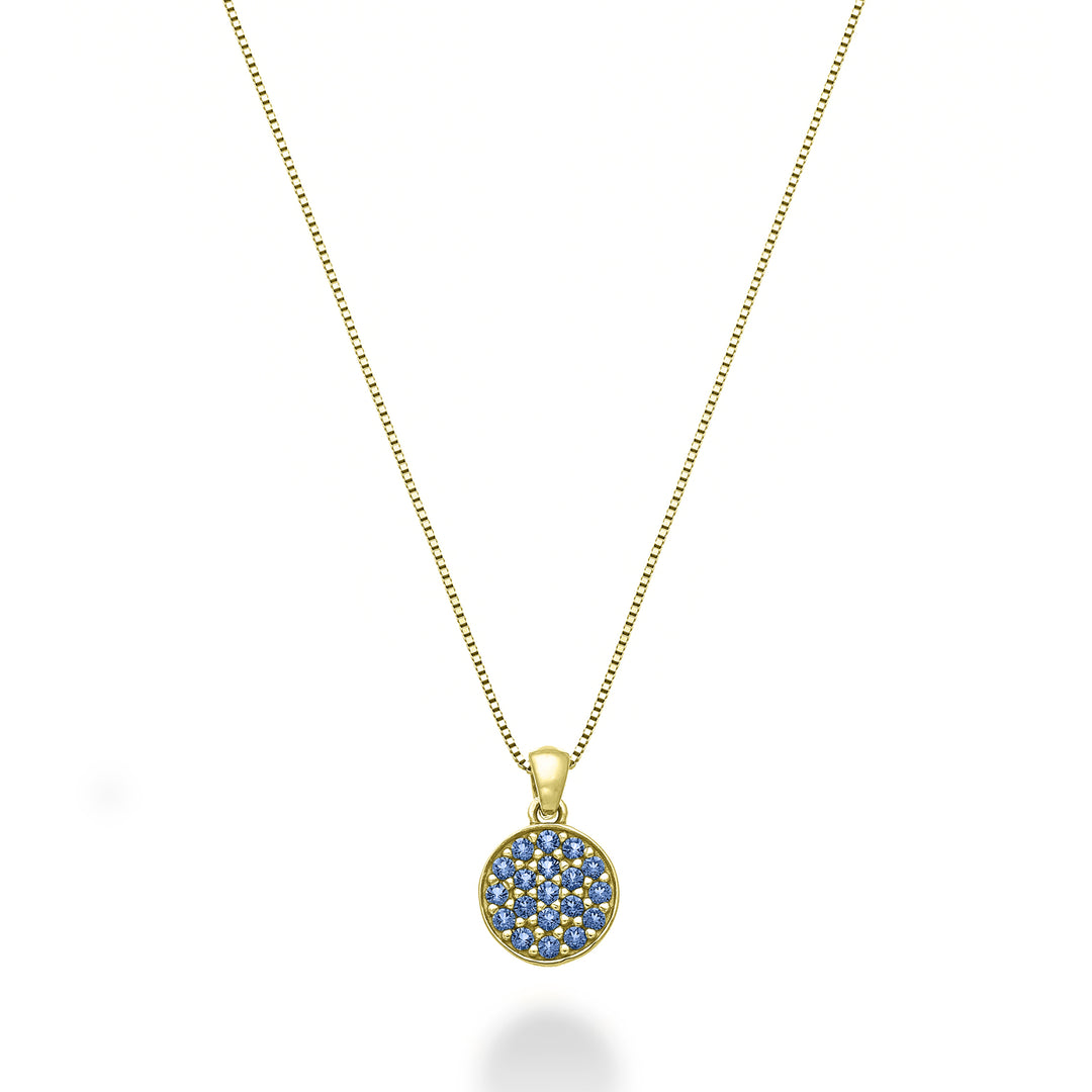 Nihama cl 18k round sapphires 0.14 ct yellow gold ND5165O1ZFR