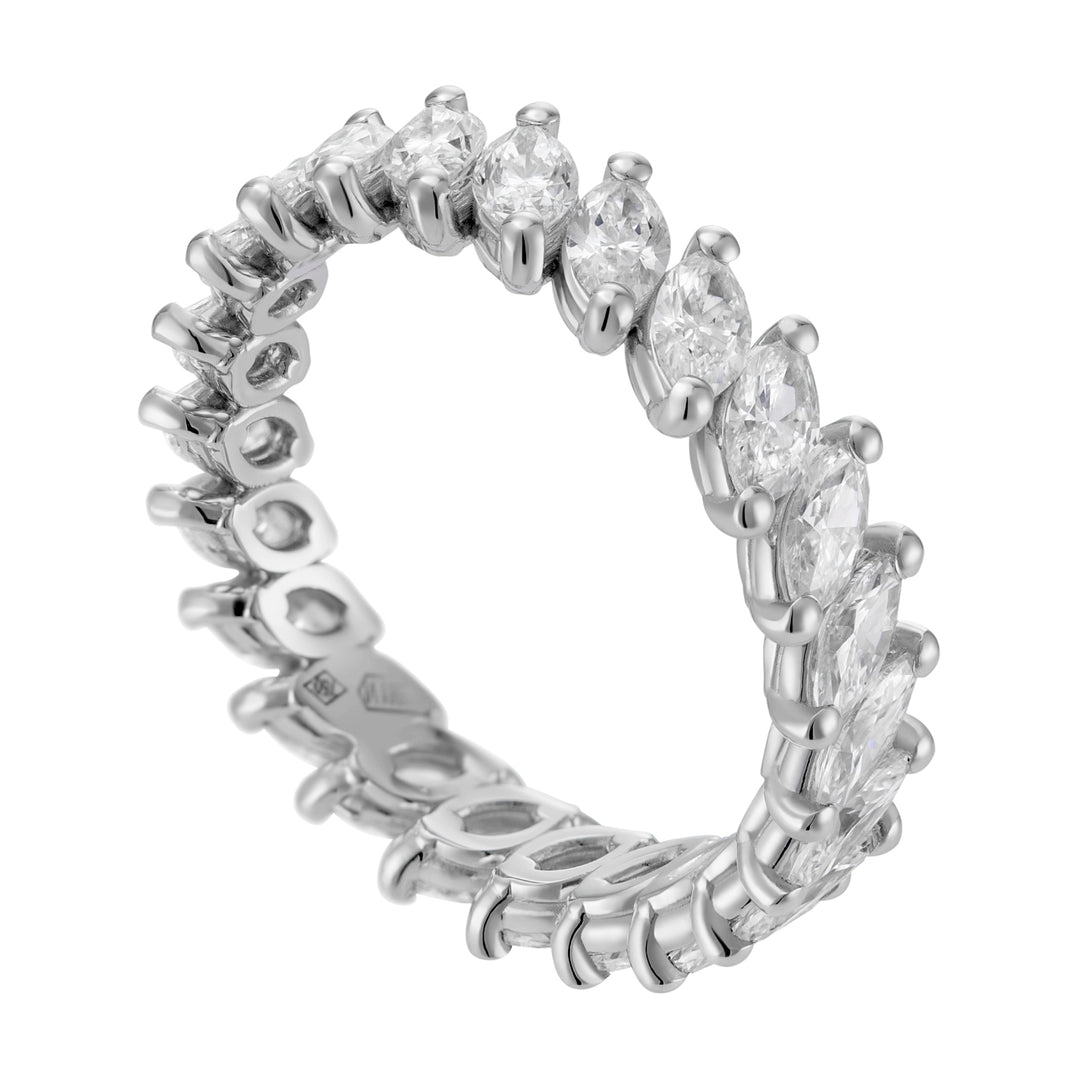 Golay ring with marquise cut diamonds AET062DI-18257110251