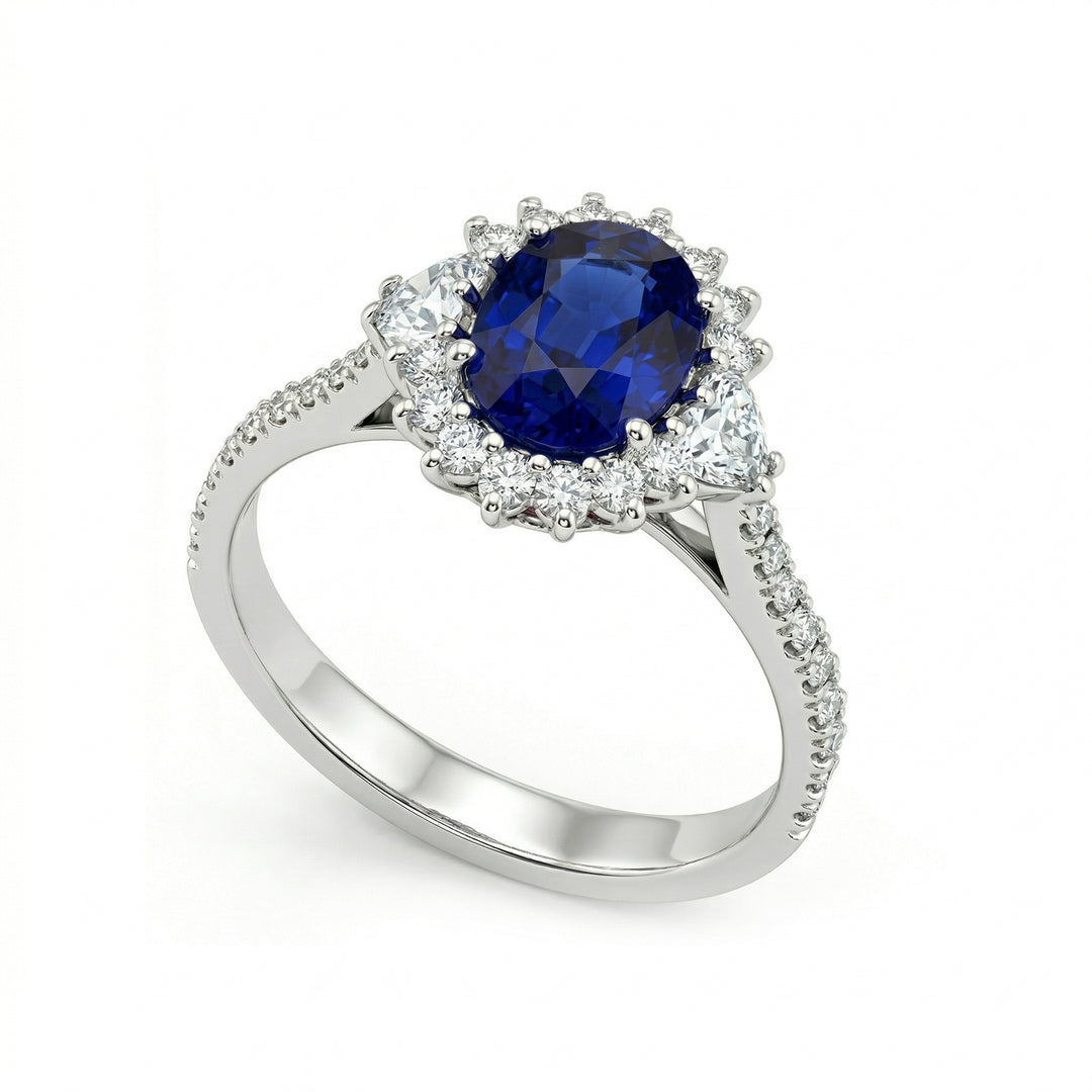 Golay 8x6 oval sapphire ring with lateral hearts and diam ACLC035DIZB-21265110100