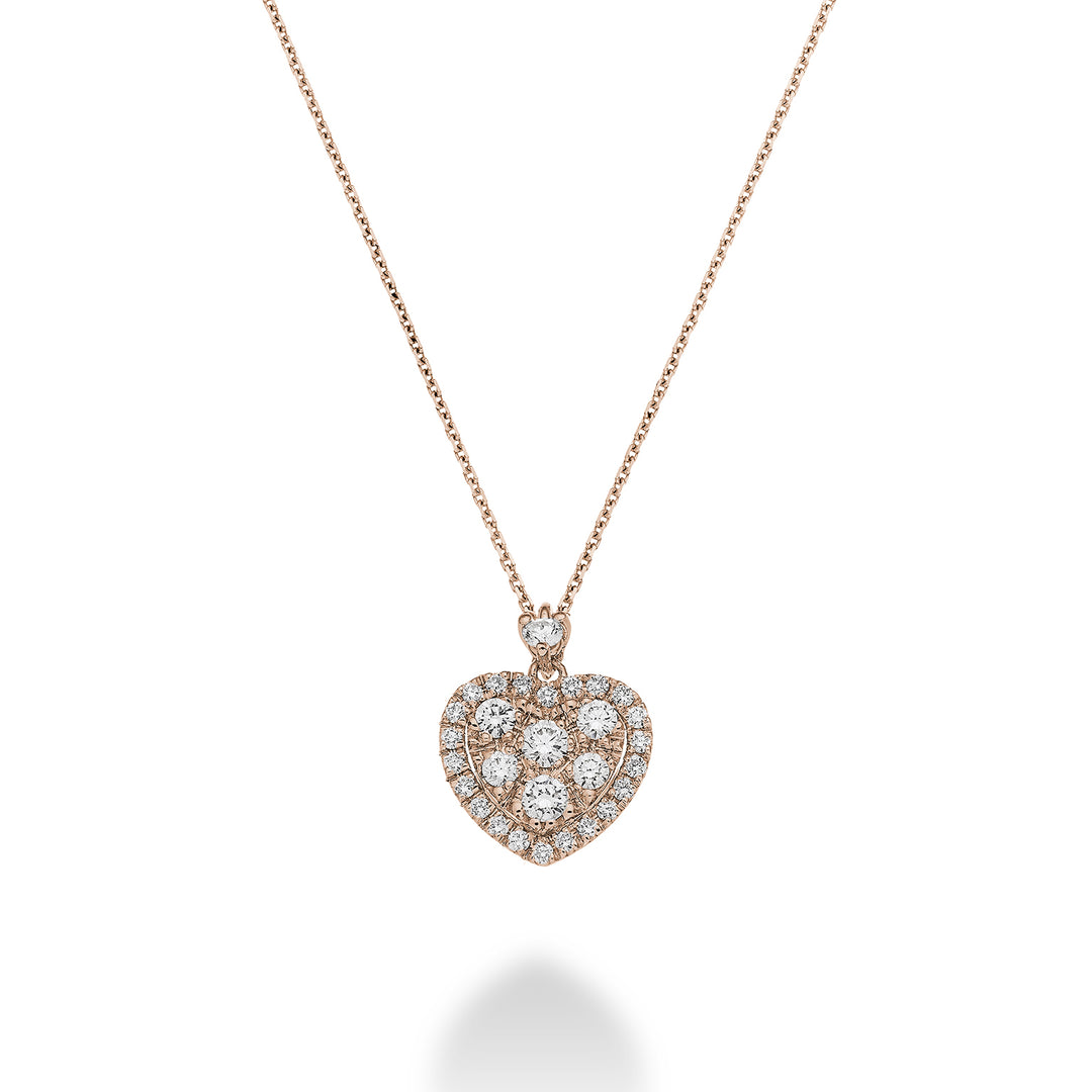 Golay heart-shaped multistone choker rose gold GMPC003DIR-23082110006