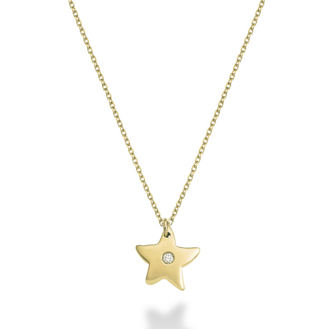 Mikiko cl 18k starfish 0.01 ct yellow gold MD5138O1BR001
