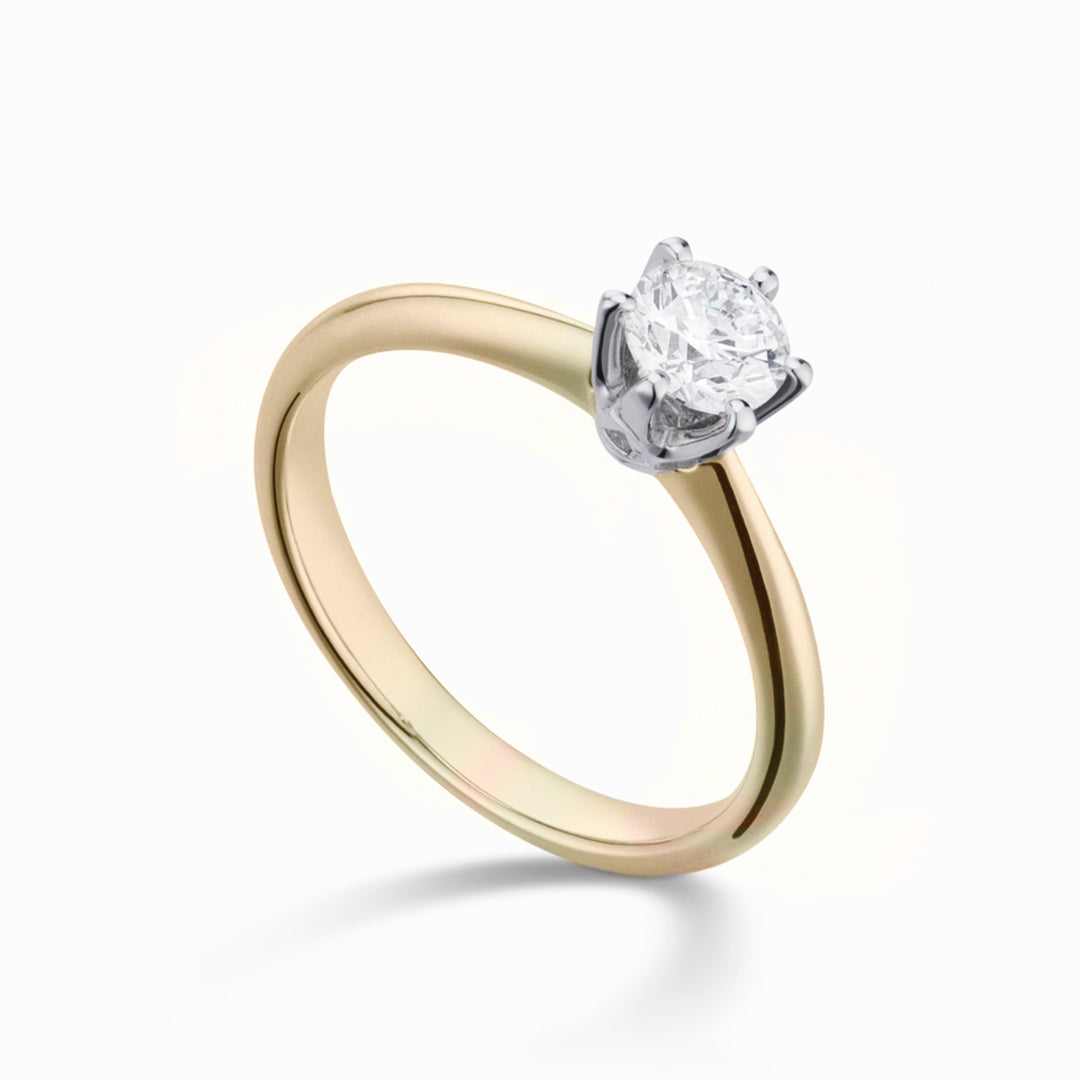 Mikiko an 18kt lab g.d. 1.00 ct yellow shank-white bezel MXD00AN007O7BI100