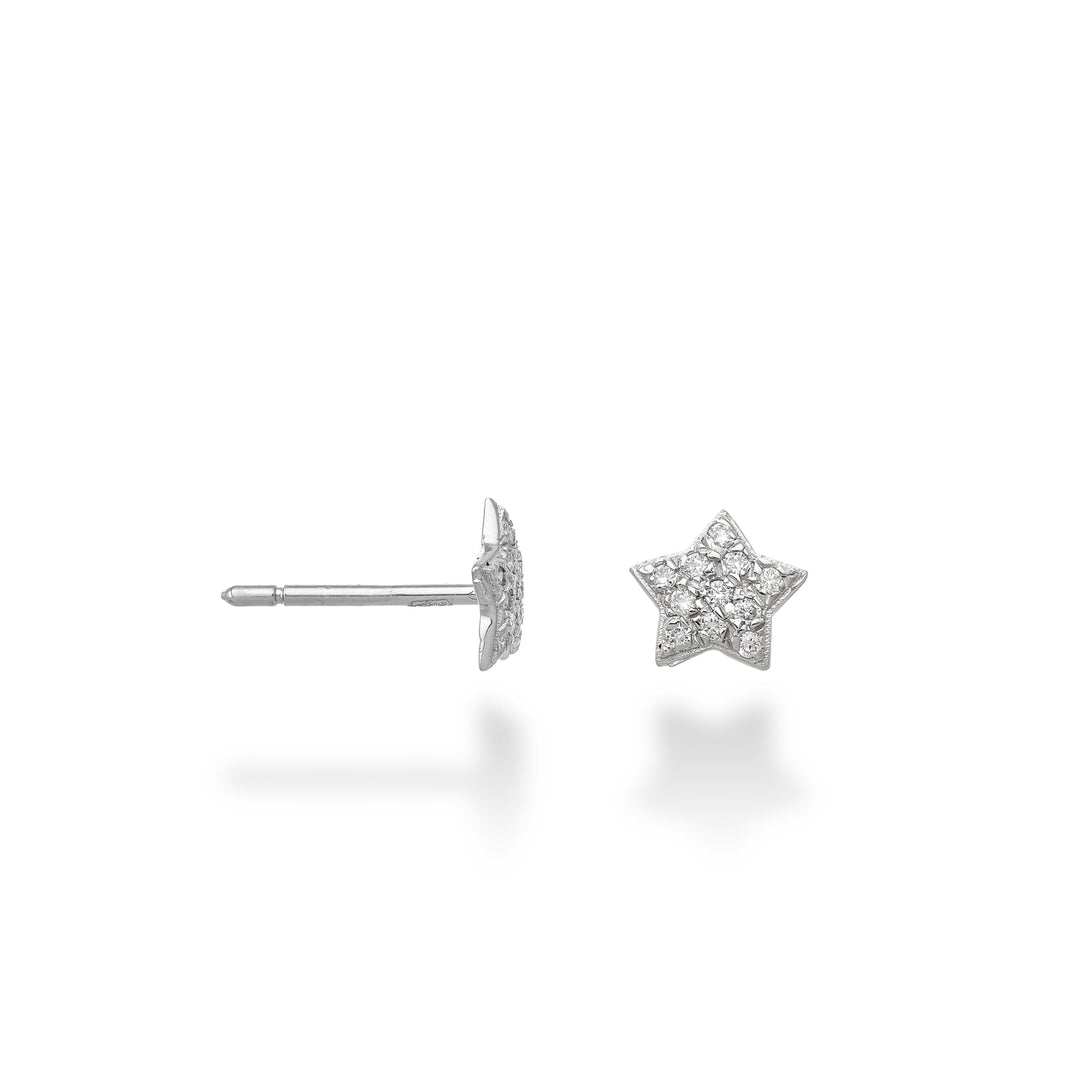Mikiko single earring 18k star 0.05 ct MORMONSTELLAO4