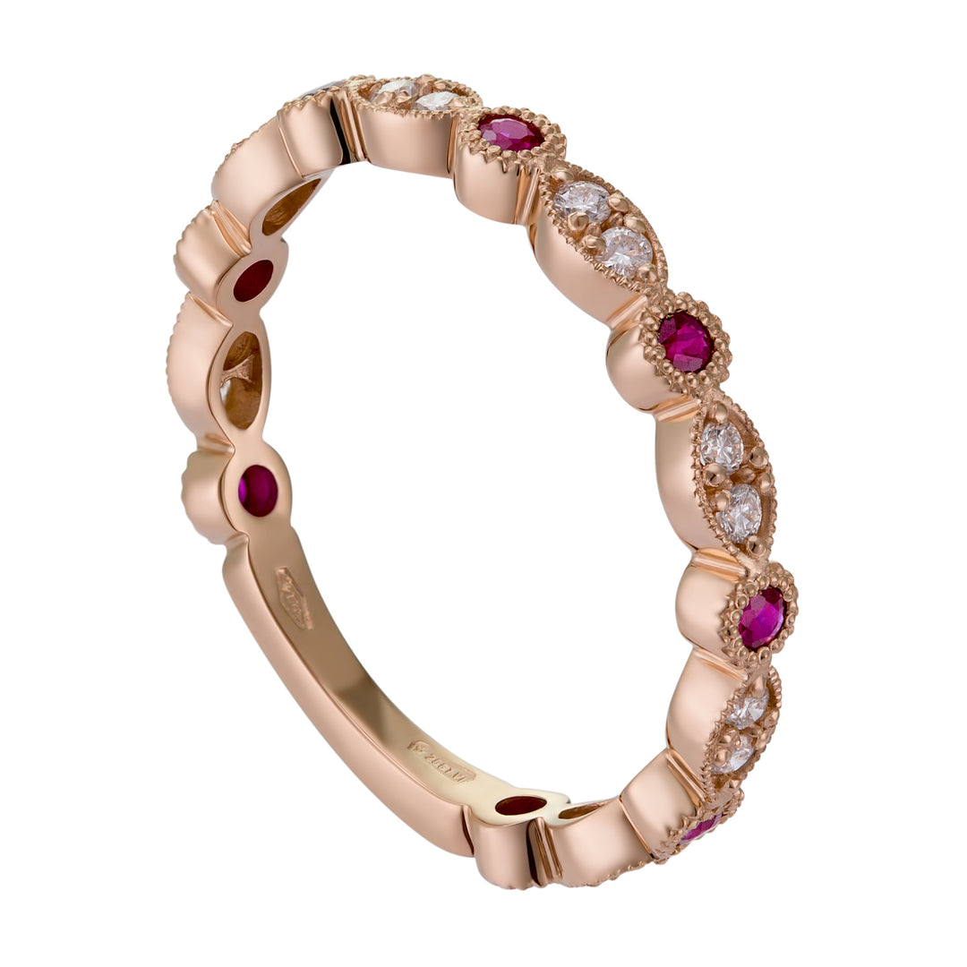 World Diamond Group round band and marquise motif with bar AET026BRUDI1-18274110109